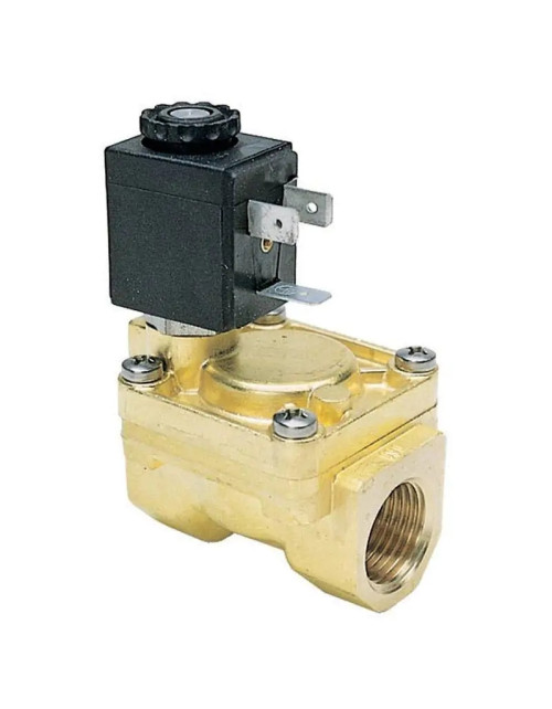 Ferrari water solenoid valve closed automatic 3/4 in brass 110252