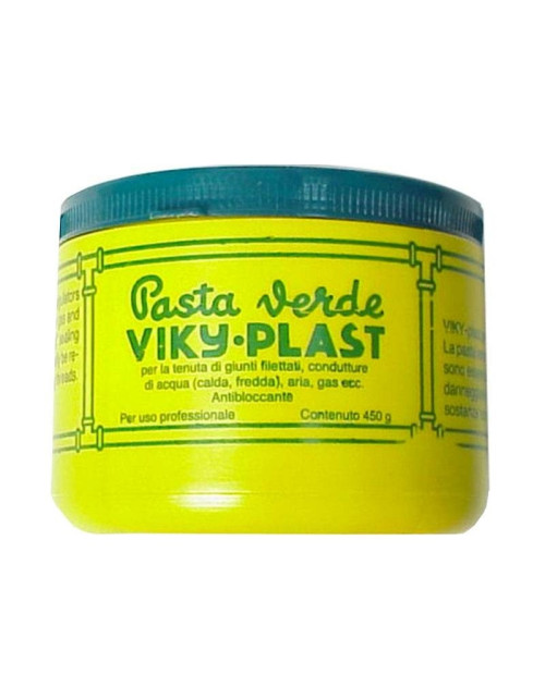 Idroblok Viky-Plast pasta verde para agua y gas 450 gramos 01019301