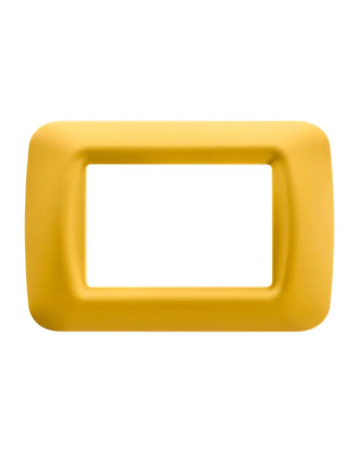 Gewiss system 3-place maize yellow top plate GW22583