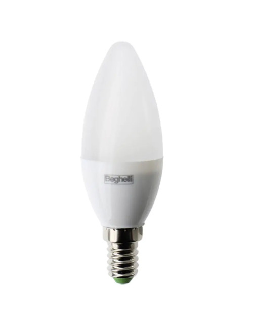 Beghelli Lampada Oliva LED Opale 3,5W E14 3000K luce calda 56966