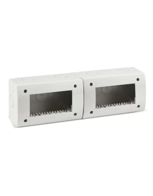 Idrobox Ave self-supporting box 4+4 modules IP40 RAL7035 Series S44 44Q08