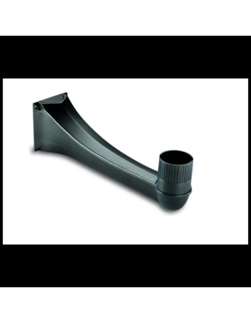 Soporte Novalux para poste o pared, color negro A590NE