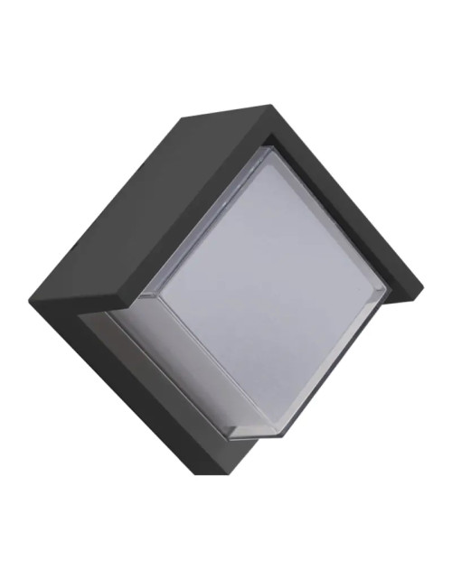 Plafonnier LED Century Pura Cube 10W 3000K Gris PACGR-101630