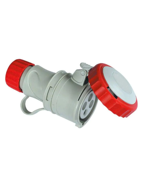 Fanton industrial mobile socket 3P+E 16A 400V IP67 red 71144