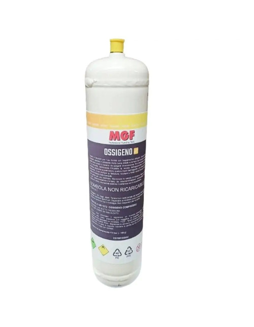 Einweg-Sauerstoffflasche Mgf M12x1 Anschluss 950 ml 938165