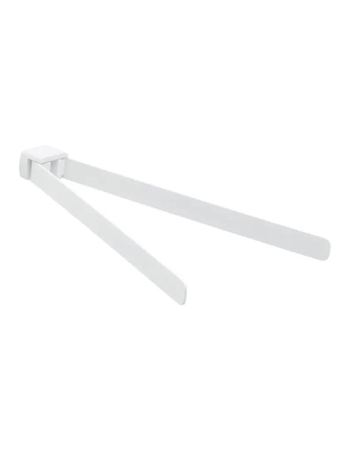 Gedy Pirenei matt white wall-mounted bathroom towel holder PI23-02