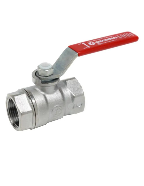 Giacomini FF ball valve 1 inch red lever handle R250X005