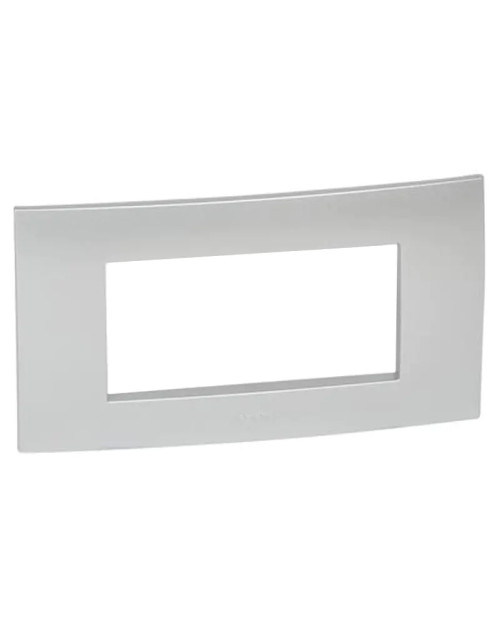 Legrand Vela plaque carrée gris métallisé 4 modules 685747