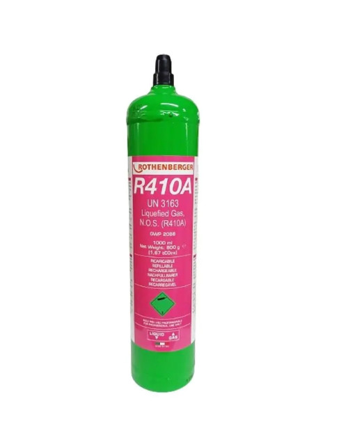 Rothenberger R410A refrigerant gas canister 40 bar 1 liter 170912