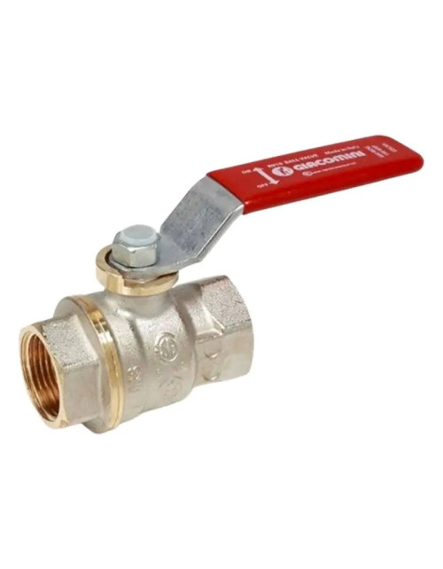 Giacomini F/F 2 1/2 ball valve red lever handle R910X029