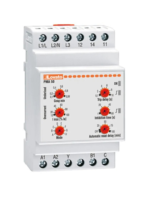 Relè protezione pompe Lovato monofase trifase 5/16A 220V PMA50A240