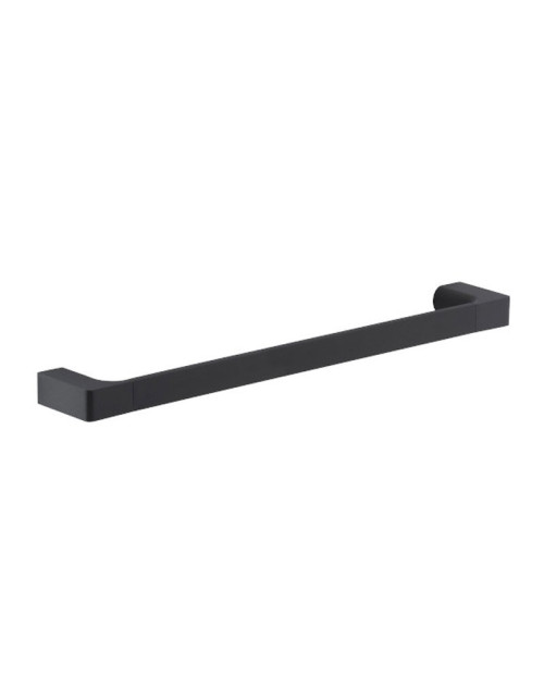 Porta asciugamani bagno a muro Gedy Pirenei 45cm nero matto PI21-45-14