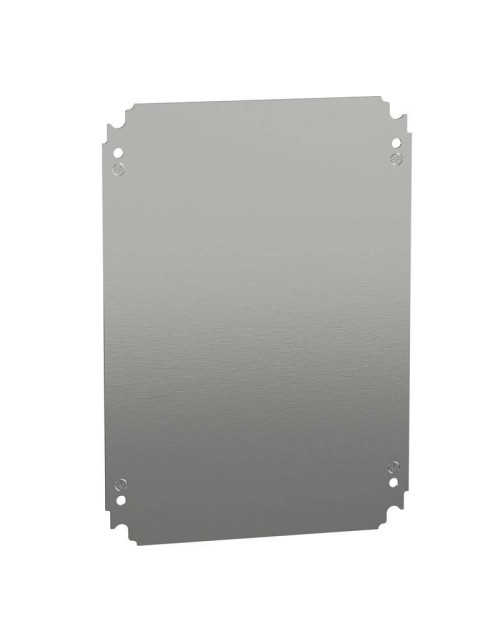 Placa inferior Schneider para cajas de chapa galvanizada de 400x300 mm NSYMM43