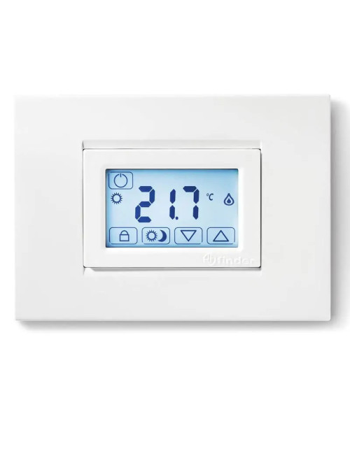 Eingebauter, weiß hinterleuchteter Touch-Thermostat Finder 1T5190030000