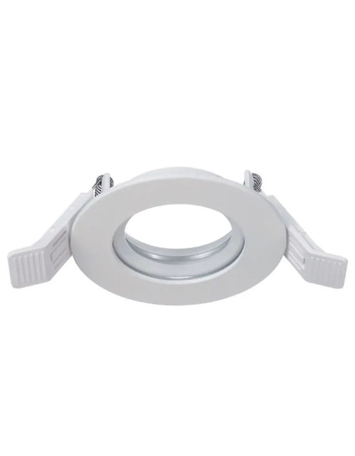 Duralamp Round recessed spotlight, White color IP65 ZKR65TB