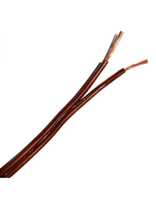 Flat Cable Narrow Edge 2X0.50mm2 Brown 100 meters PIC/S02050MA