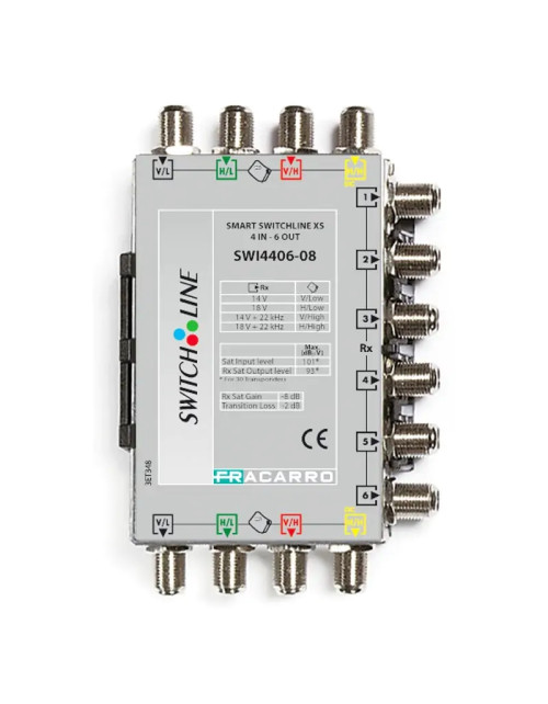 Fracarro SMART SWLINE 4 entradas y 6 salidas XS 8dB 271085