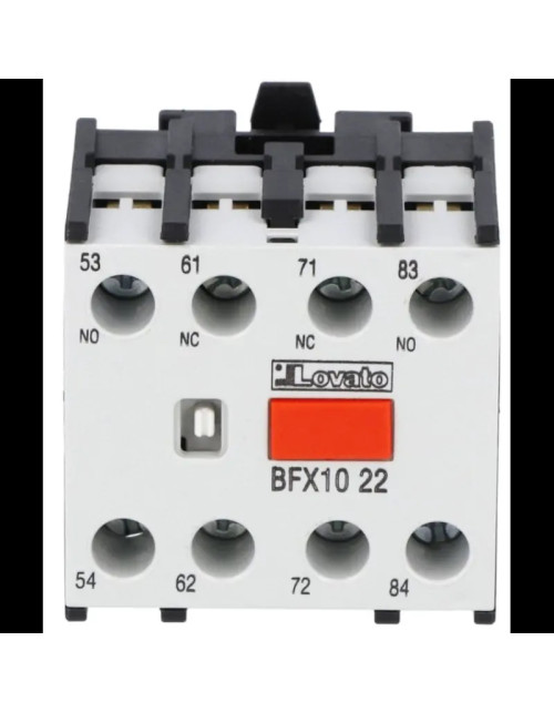 Lovato auxiliary contact for BF series contactors 2NO+2NC BFX1022