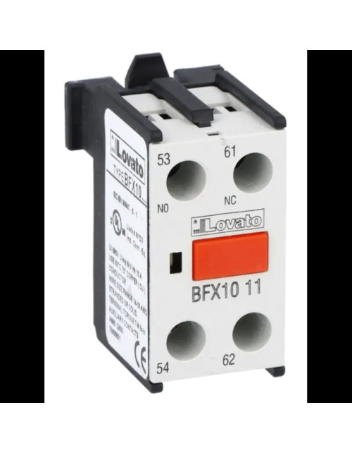 Lovato auxiliary contact for BF series contactors 1NO+1NC BFX1011