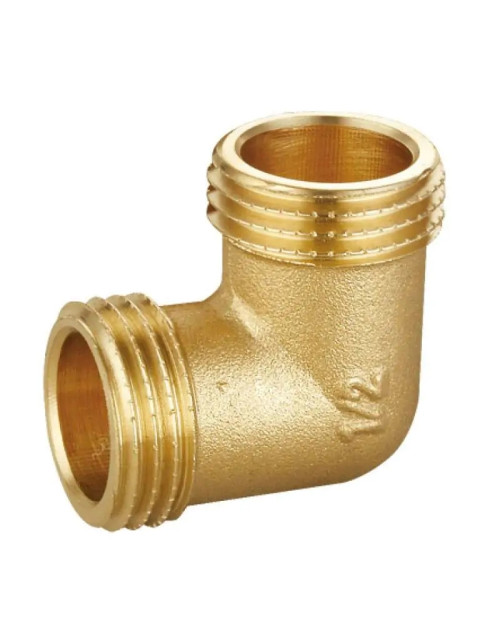 90 Degree Elbow Fitting for IBP Pipes M/M 1 Inch Brass 8091 M08000000