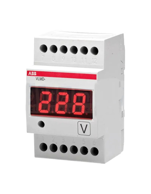 Voltmètre numérique Abb 600VAC/DC EG 655 3