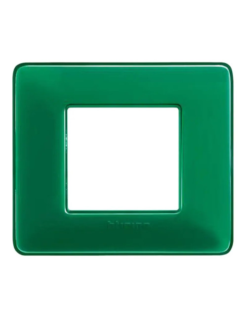 Bticino Matix plate 2 modules emerald AM4802CVS