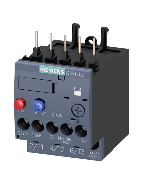 Relé de sobrecarga Siemens para serie S00 3,5-5,0A 3RU21161FB0