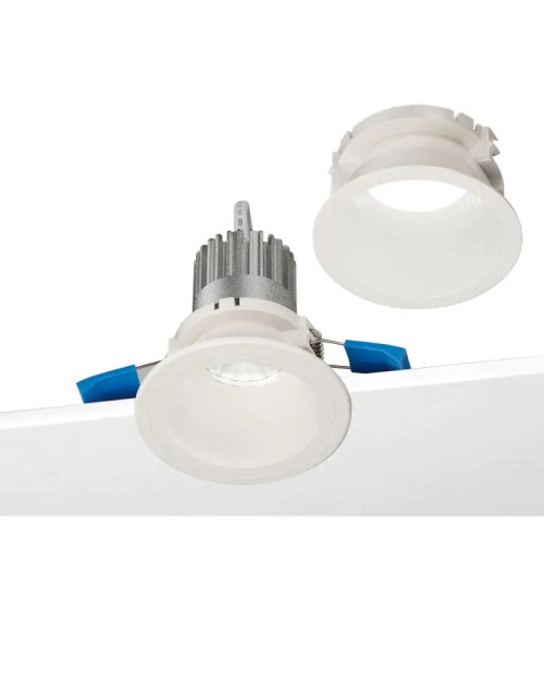 Nobile Foco empotrable LED redondo 8,5W 3000K doble marco blanco D1R/40/3K/W