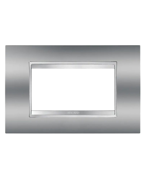 Placa cromada Gewiss Chorus LUX 4P GW16204MC