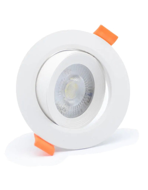 Foco LED empotrable redondo Duralamp 7W 4000K 40° Blanco VA03L140T