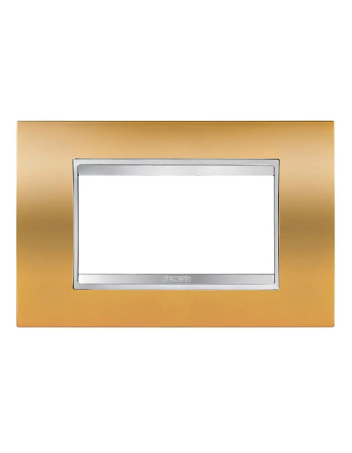 Gewiss Chorus LUX 4P placa oro GW16204MO