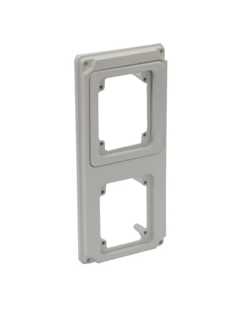 Palazzoli flange 2 fixed sockets for vertical panel IP66 579714