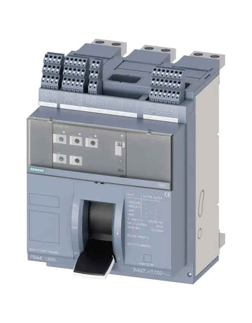 Disyuntor en caja moldeada Siemens Sentron 4X1250A 55KA 3VA27125AC120AA0