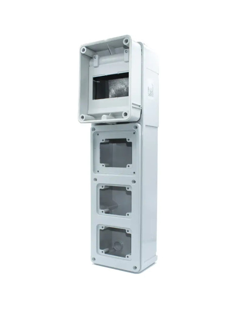 Palazzoli construction panel with 3 sockets and 5 DIN 579823 modules