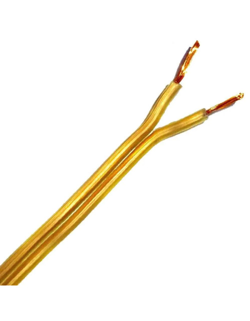 Cable Plano Borde Estrecho 2X0.50mmq Oro 100 metros PIC/S02050OR