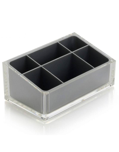 Organisateur de maquillage sur pied Gedy Rainbow en argent RA00-73