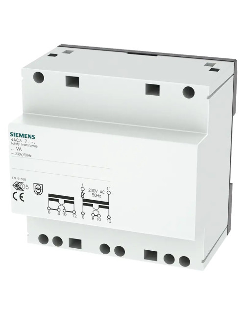 Transformateur de sécurité Siemens 63VA 2X12/24V 4AC37630