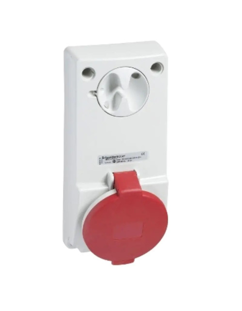 Vertical Schneider Interlocked Socket 3X32A+T 400V IP44 82046