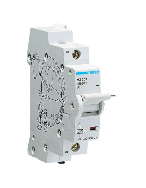 Bobina di lancio Hager 230/415VCA 1 Modulo MZ203