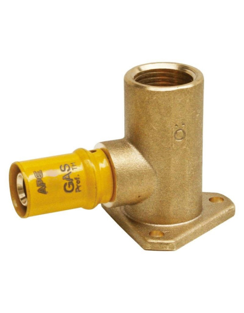 Racor codo brida gas Ape 1/2 x 20 mm 3AP654L1220