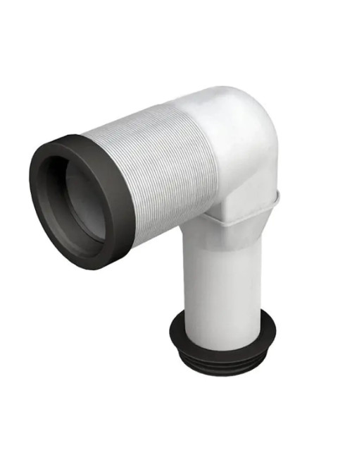 Bonomini 90-Grad-Bogen für WC mit Gummidichtung D 90-110 mm 8540UN90C0